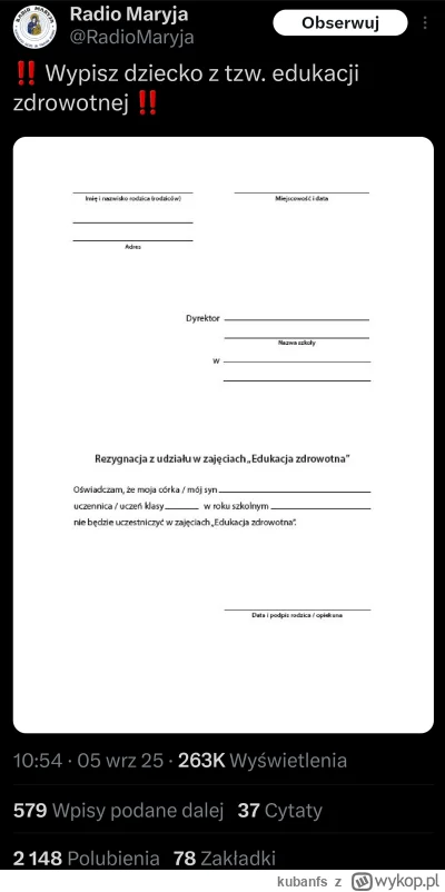 kubanfs - Odciąć s------y*stwo od koryta! 
#polityka #kosciol #po #polska #szkola #wi...