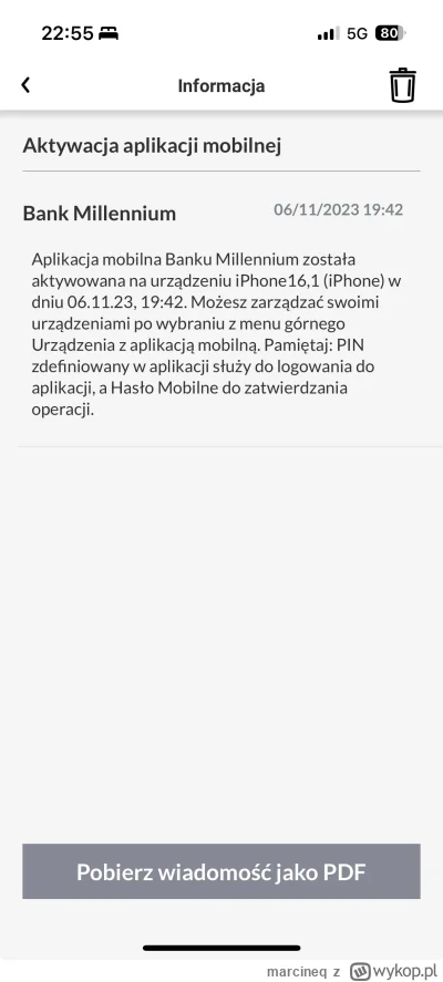 marcineq - a wy co biedaki? Dalej iPhone 15?

#iphone #iphone15 #apple #bankmillenniu...