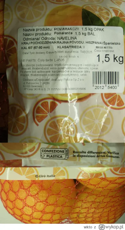 wkto - #listaproduktow
#pomarancza #navelina #biedronka
aktualny producent: tajny, Hi...