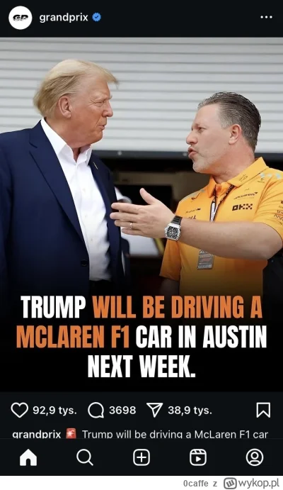 0caffe - #f1 pomarańczowy orangutan 

a obok prezydent Stanów Zjednoczonych