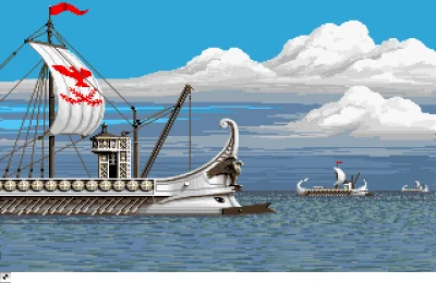 GARN - #pixelart Art of Jim Sachs from the game Centurion (Amiga)