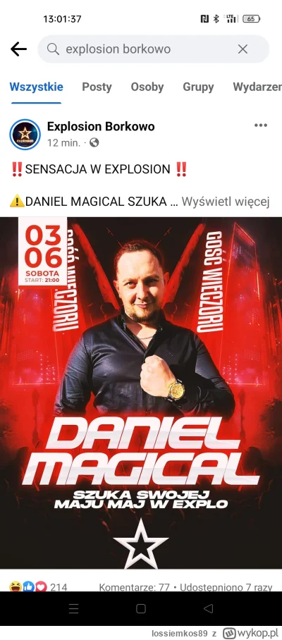 lossiemkos89 - #danielmagical byłem tam nie raz jak nie będzie miał dobrej obstawy to...