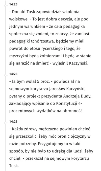 derek25 - Jak tam Panowie chcecie powrotu etosu rycerskiego i będziecie gotowi narazi...