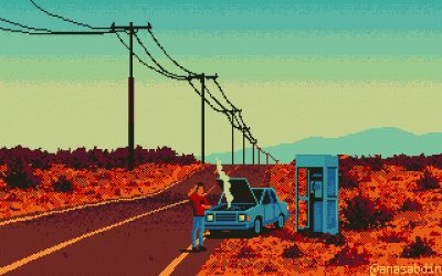 GARN - #pixelart #gif autor: Anas Abdin | 404: Signal not found | 13 colors