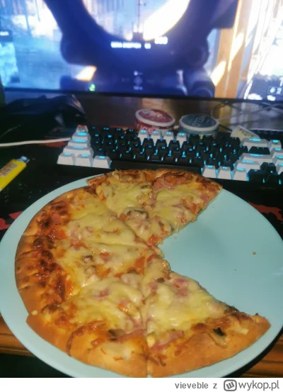 vieveble - pitcerka z hortexu szynka i pieczarki. Pozwoliłem sobie d-----ć sera. @Pet...