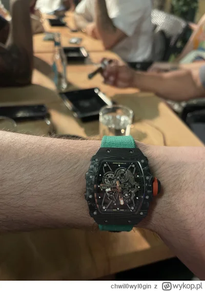 chwil0wyl0gin - Dzisiejsza #kontrolanadgarstkow otwarta, RM35-01 #zegarki #zegarkibon...