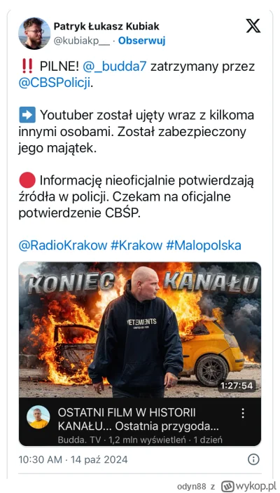 odyn88 - Czy poniedziałek mógł rozpocząć się w lepszy sposób? A teraz wyobraźmy sobie...