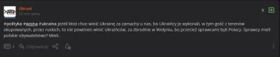 JanuszGruz - Tego jeszcze nie było. Wykopowe lewactwo próbuje zwalić winę za ukraińsk...
