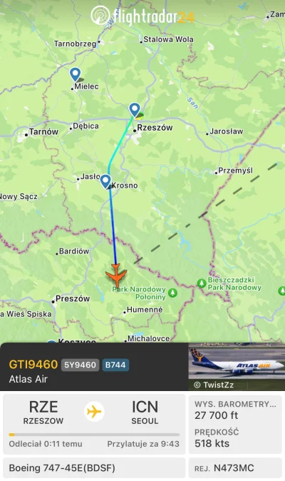 Eldamir - #flightradar24 #lotnictwo #rzeszow  Tak się zastaniem, dlaczego tak dużo ku...