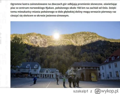 szakalp1 - to dlaczego zdjęcie  jest z Norweskiego  miasta które jest oświetlane lust...