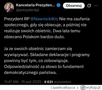 CipakKrulRzycia - #nawrocki #polityka
czyli będzie tańszy o 33% prąd?!