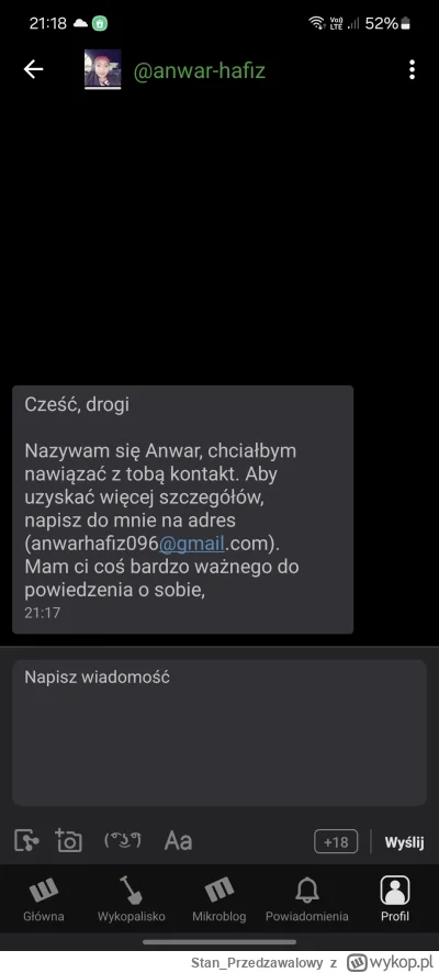 Stan_Przedzawalowy - Okurva, jakiś nowy scam się szykuje, coraz więcej debili szuka j...