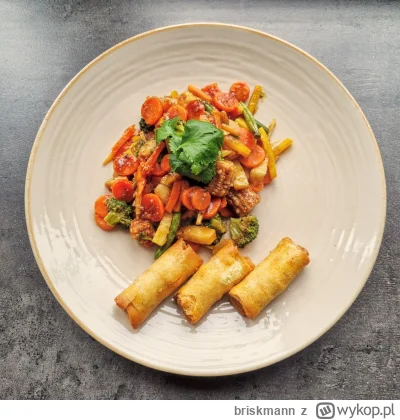 briskmann - Sobotni obiad
Wok mix. Smazone warzywa, pedy bambusa, sajgonki z wolowina...