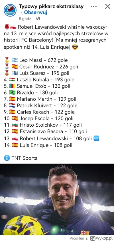 Promilus - Chłop poszedł do Barcelony na końcówkę kariery, a dzisiaj ma szansę na TOP...