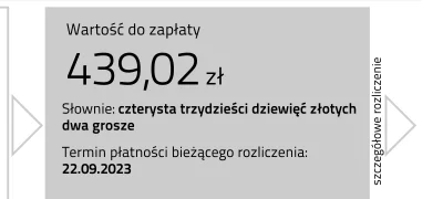 123sl - Rachunek z maja: 334 kWh kwota 253 zł 
Przekroczenie 2000 kWh
Rachunek z sier...