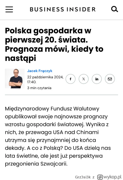 Grz3si3k - Ktoś mi to może wytłumaczyć? Polska faktycznie tak się rozwija, że ma real...