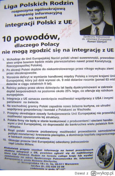 Dawul - Przykro, że tacy ludzie po 20 latach Polski w UE zasiadają nadal w Sejmie. 
#...