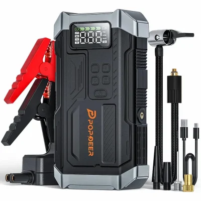 n____S - ❗ POPDEER PD-JA3 5000A 4-in-1 Jump Starter 150PSI Air Compressor [EU]
〽️ Cen...