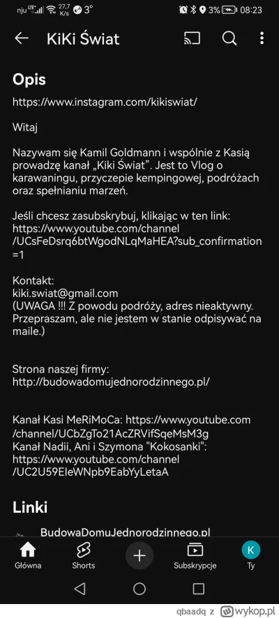 qbaadq - W info kanału masz