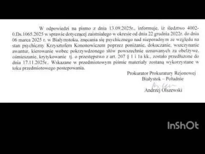 16kilogramowjablek - Przypominam, że śledztwo dotyczy "znęcania się psychicznego" (a ...