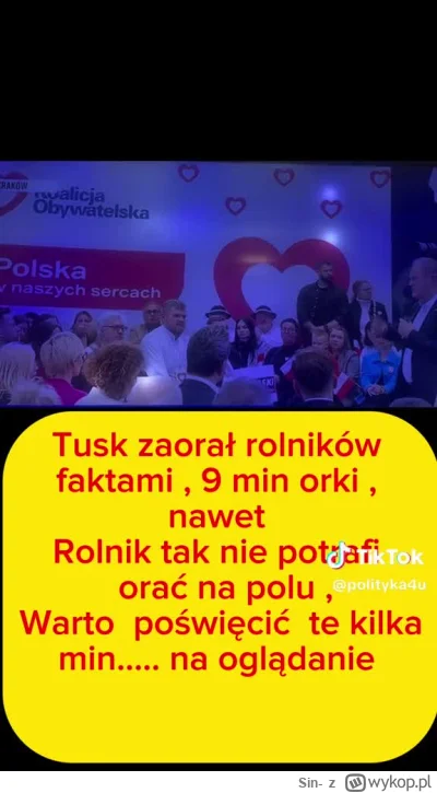 Sin- - Filmik trwa 10 minut ale warto. Niech sobie protestujący rolnicy wezmą do serd...