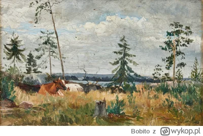 Bobito - #obrazy #sztuka #malarstwo #art

Hilma af Klint  - Krowy na leśnej polanie