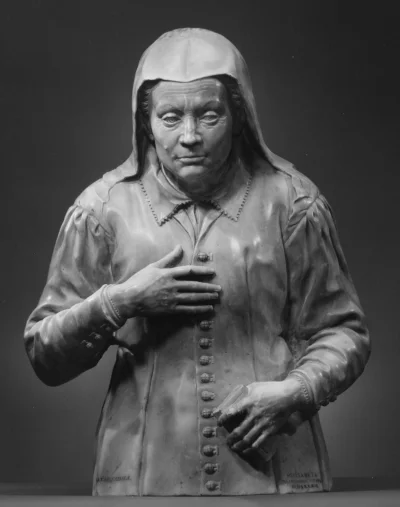 Loskamilos1 - Ta dość szczegółowa rzeźba nagrobna przedstawia postać Elisabetty Bianc...