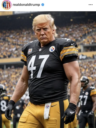 tyrytyty - Trump w ramach kampanii wyborczej zostanie na jeden mecz quarterbackiem je...