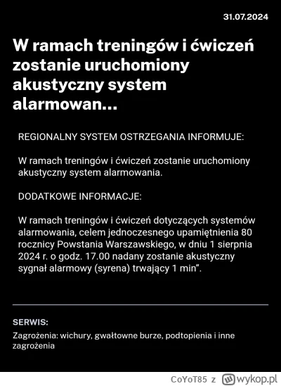 CoYoT85 - Treningi i ćwiczenia... Kogo oni chcą oszukiwać? Znowu cyrk z syrenami.