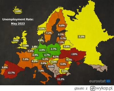 glaaki - #polska #europa #krolewiec #ukraina #rosja
mapa bezrobocia w Europie wedlug ...