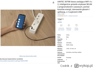 Cedrik - Mircy #pcmasterrace - chcę kupić listwę Wifi, którą mogę włączać z każdego m...