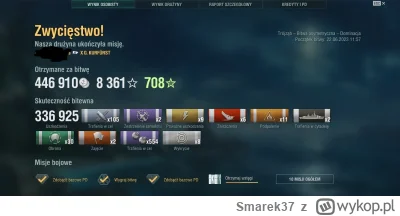 Smarek37 - #wows
#worldofwarships
Czym bym się nie bawił, to tej pancernej krowy i ta...