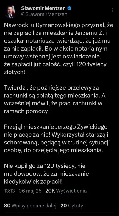 Promilus - To się porobiło. Mentzen wprost pocisnął Nawrockiego i nie wspomniał przy ...