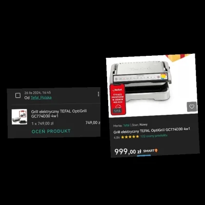 Megalogin - Tefal to robi ludzi w wuja. Rok temu kupowałem grilla za 750 zł + patelni...