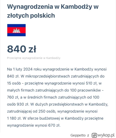 Geppetto - @Chilli_Heatwave: 2-3 etatowe pensje 😂 ale zapomniał dodać że kambodżańsk...