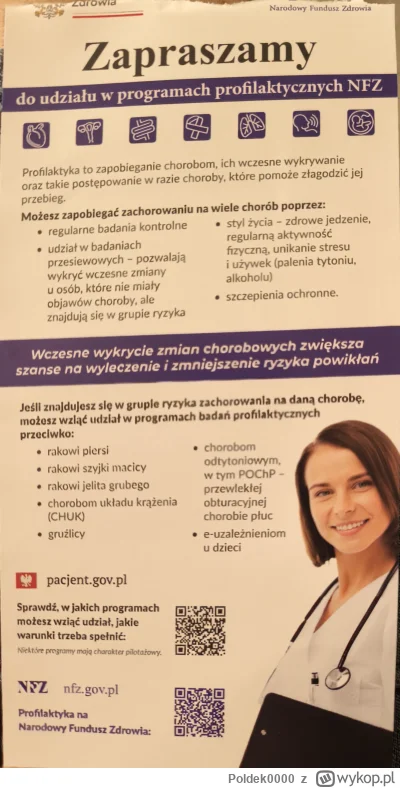 Poldek0000 - No bo przecież, mireczki, po co Wam profilaktyka? Prostata, hemofilia, d...