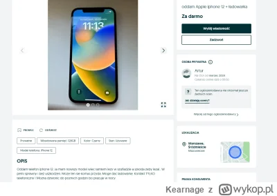 Kearnage - #olx 
Ktoś chyba kogoś bardzo nie lubi