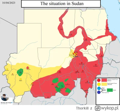 Thorkill - Mapka od Thomasa van Linge z Twittera.
#sudan #wojna
