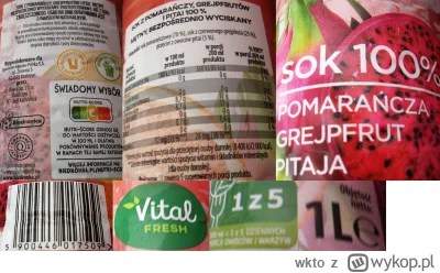 wkto - #listaproduktow
#sokwyciskany 100% z pomarańczy, grejpfrutów i pitai Vital Fre...