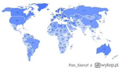 Pan_Szeryf - @TomekABC123: 
1. Niebieski kolor na tej mapce równie dobrze oznacza roz...