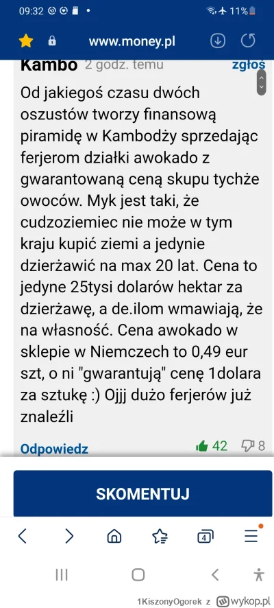 1KiszonyOgorek - #raportzpanstwasrodka 
Takie bylo pod artykułem o Wojtku z Zanzibaru...