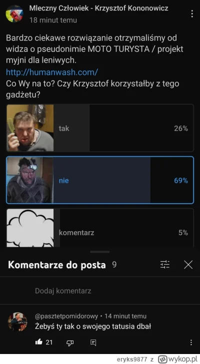 eryks9877 - Szybko usuń ten komentarz, bo jak wiemy prawda strasznie cie boli
Usuwaj ...