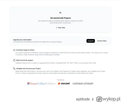aptitude - O, Storytel, ta firma co mi co miesiąc wysyła kasę za filmik. Ciekawe.
Teg...