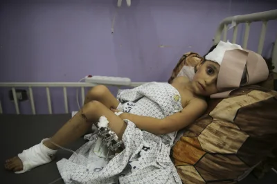 Zapaczony - Mała terrorystka ranna po ostrzale bombowym Izraela

#izrael #palestyna #...