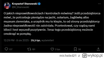 michalxd21 - To teraz: 
-kontrole,
-pokazowy odbiór kilku dotacji,
-przedsiębiorca pi...