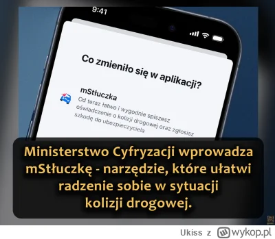 Ukiss - Od 1 września w aplikacji mObywatel działa nowa usługa – mStłuczka, która zas...