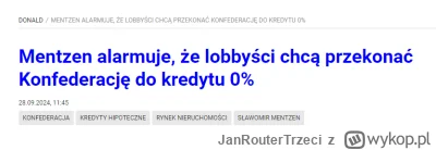 JanRouterTrzeci - Wy serio myślicie, że kredyt 0% i tym podobne idiotyzmy nie wejdą? ...