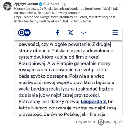Edyward - Pierwszy komentarz: Ciekawe czy Polska już wie, że jest niezadowolona?
#woj...