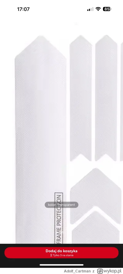 Adolf_Cartman - Szukam jakiejś grubszej folii PPF, którą mógłbym okleić rower MTB w n...