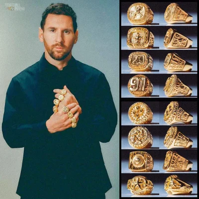 rales - Na cześć 8 Złotych Piłek, Adidas dał L. Messiemu 8 pierścieni. Każdy, za każd...